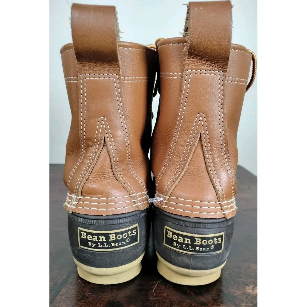 Vintage L.L. Bean Duck Boots Men's 7 / Women's 8.5 Brown Rubber Maine USA